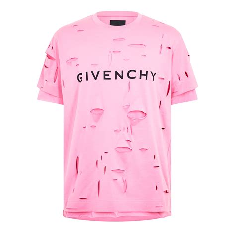 givenchy 17 printed t shirt|givenchy distressed t shirt.